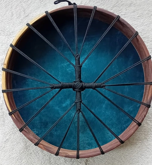 Mystic Green Goat Hide Shamanic Spirit Drum /16inch