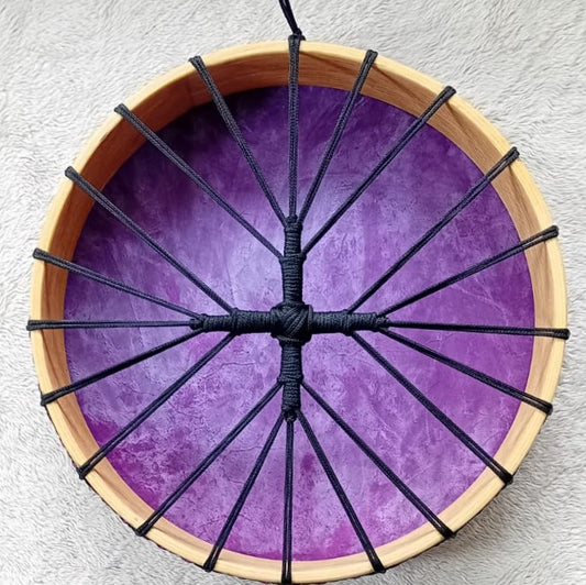 Purple Goatskin Shamanic Spirit Drum – 16inch