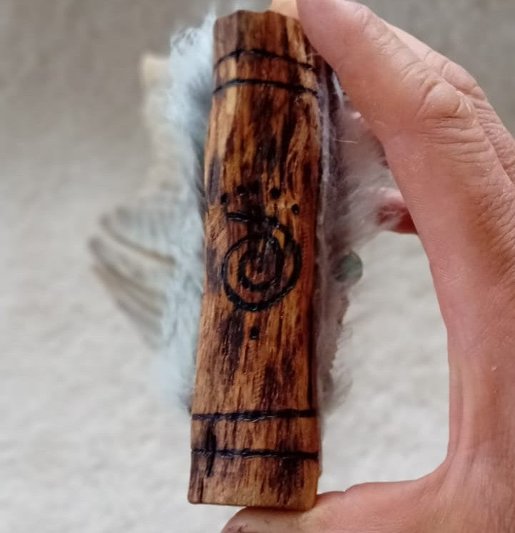 Spirit’s Wing Smudger — Pheasant, Turquoise & Copper Magic”