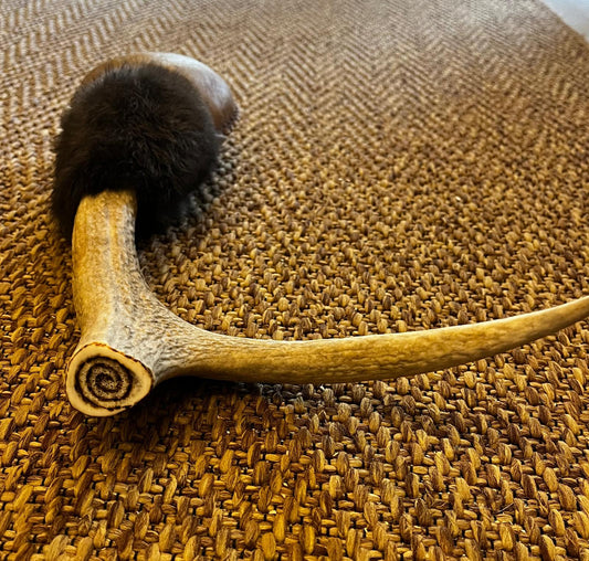 Handmade Shamanic Rattle: STAG CRYSTAL RATTLES