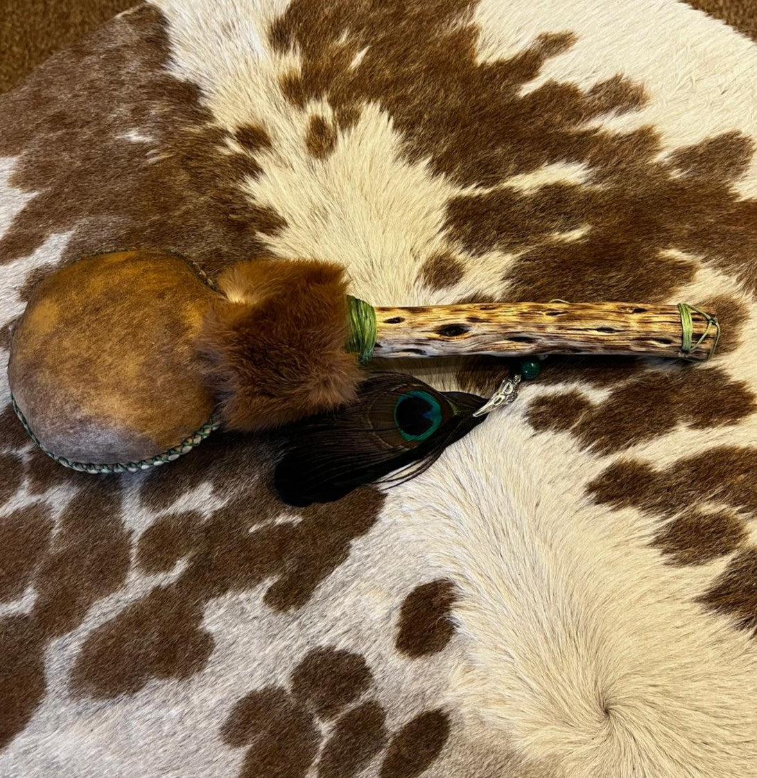 🌿 EARTH WALKER 🌿 Handmade Shamanic Rattle