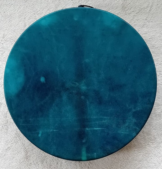 Mystic Green Goat Hide  Shamanic Spirit Drum  /16inch