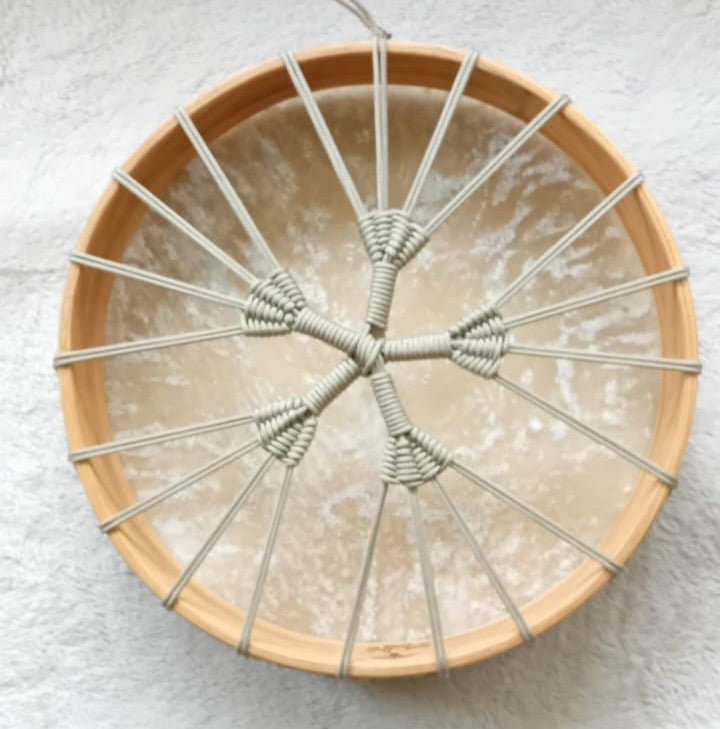 🦉 Keeper of Secrets – 16 inch Shamanic Drum with beater.