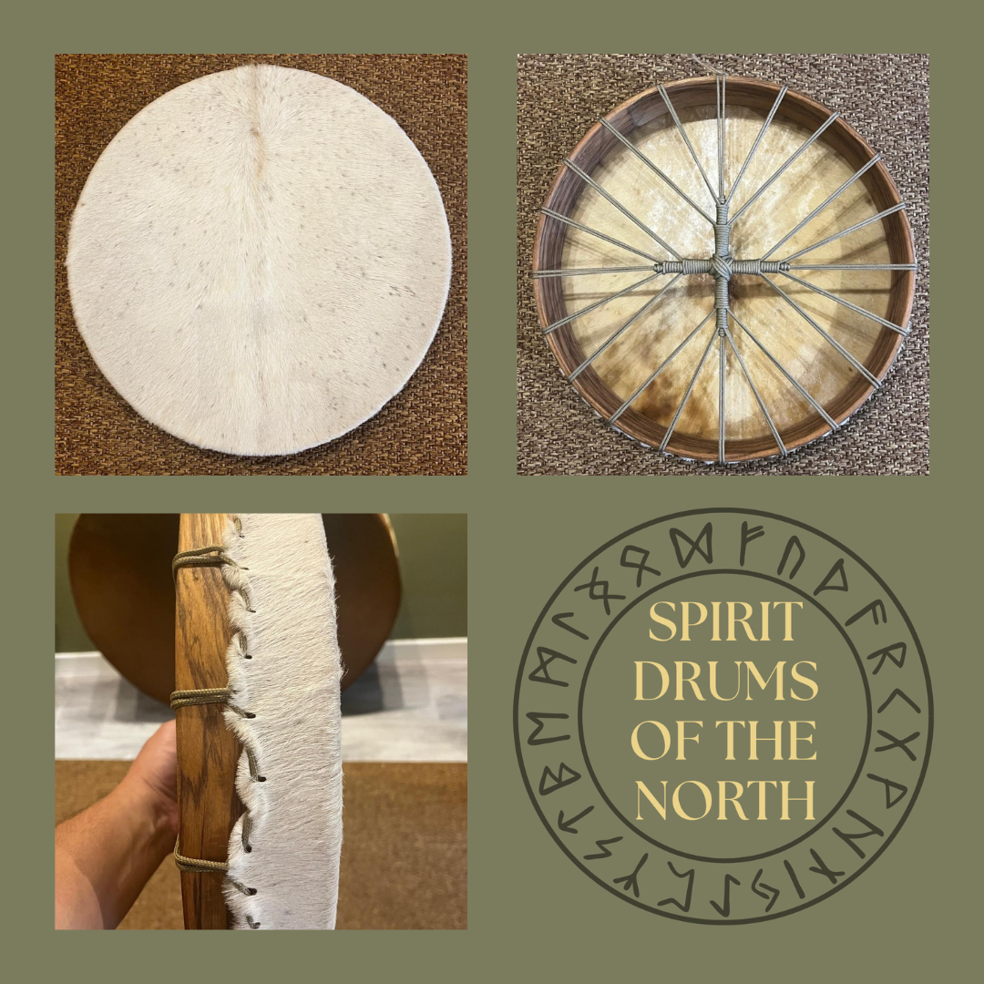 The Earth Keeper Shaman Drum/    18" Cow hide /Ash hoop