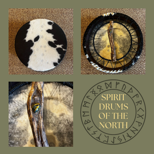 🖤 THE KEEPER OF BALANCE 🤍 16"Cow hide.