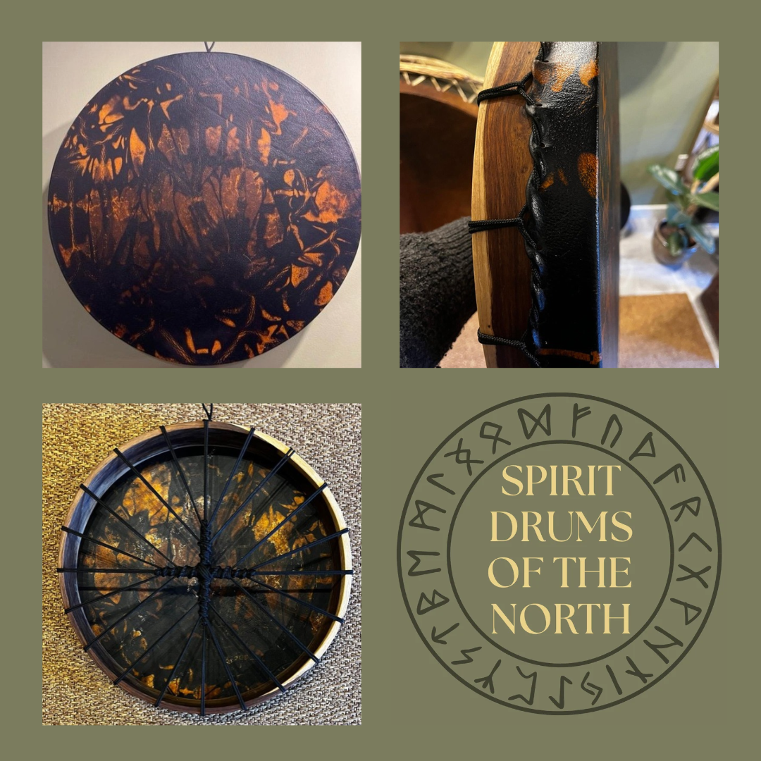 🔥 EMBERS OF THE ANCIENTS 🔥 20-inch Buffalo Hide Shamanic Drum.
