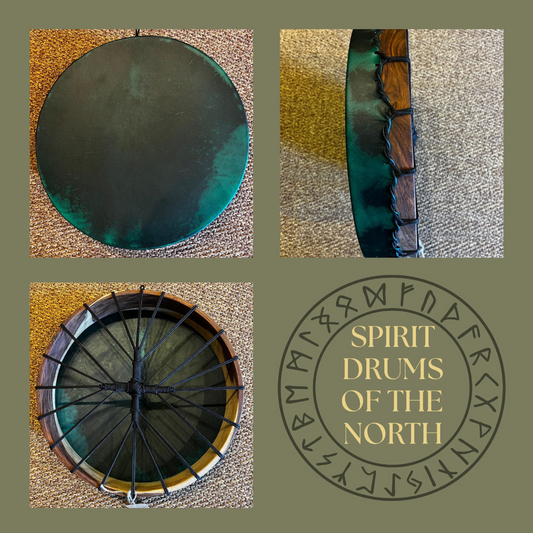 🌿THE VEIL KEEPER  🌿 18" Buffalo Shamanic Drum.