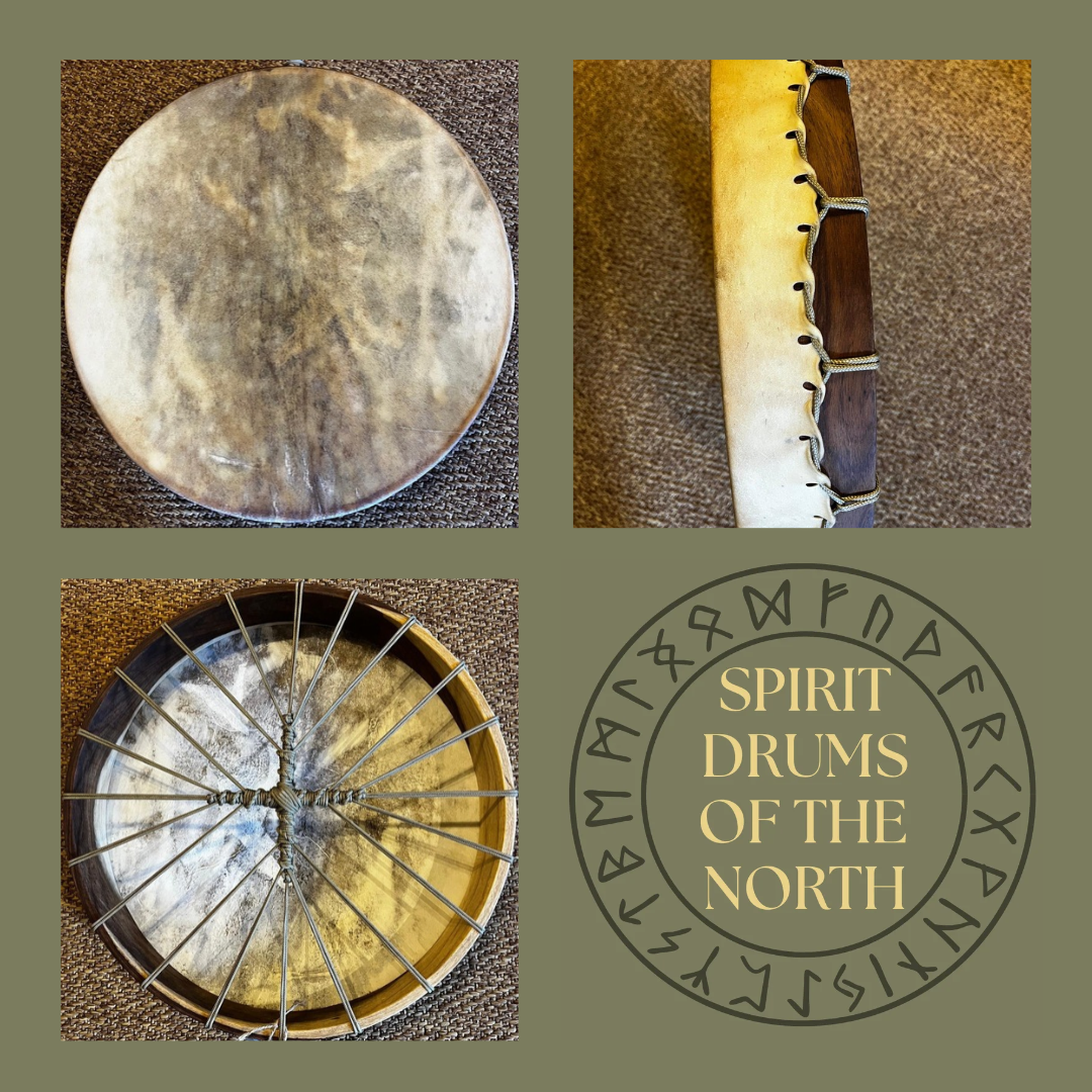 🦌 ROOTS OF THE WILD Where the Earth Remembers 20-inch Irish Deer Hide Shamanic Drum