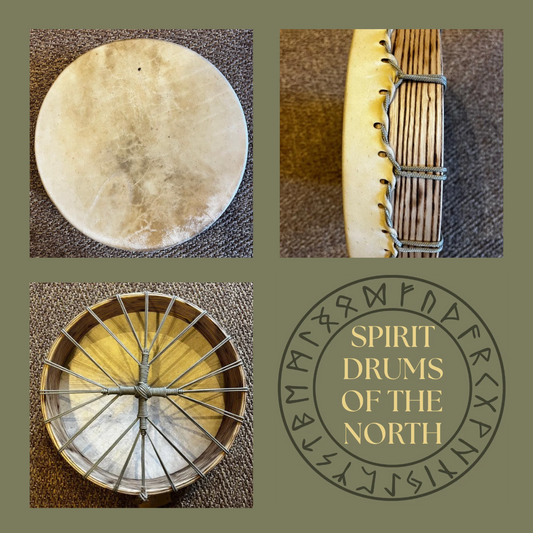 🦌 THE WANDERING SPIRIT Every Journey Leads Us Home 16" Irish Deer Shamanic Drum