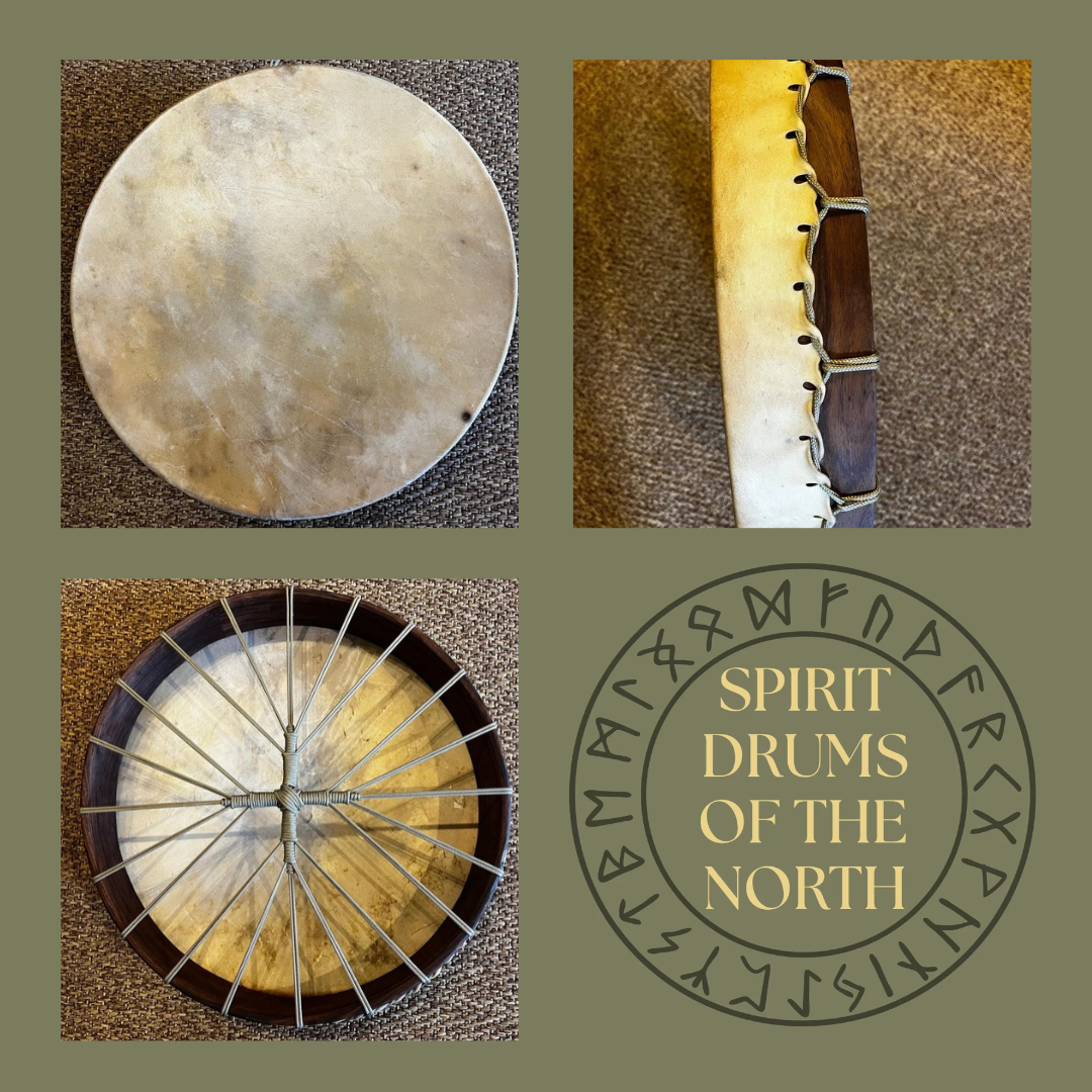 🦌 THE SILENT GUARDIAN   20-inch Irish Stag Hide Shamanic Drum