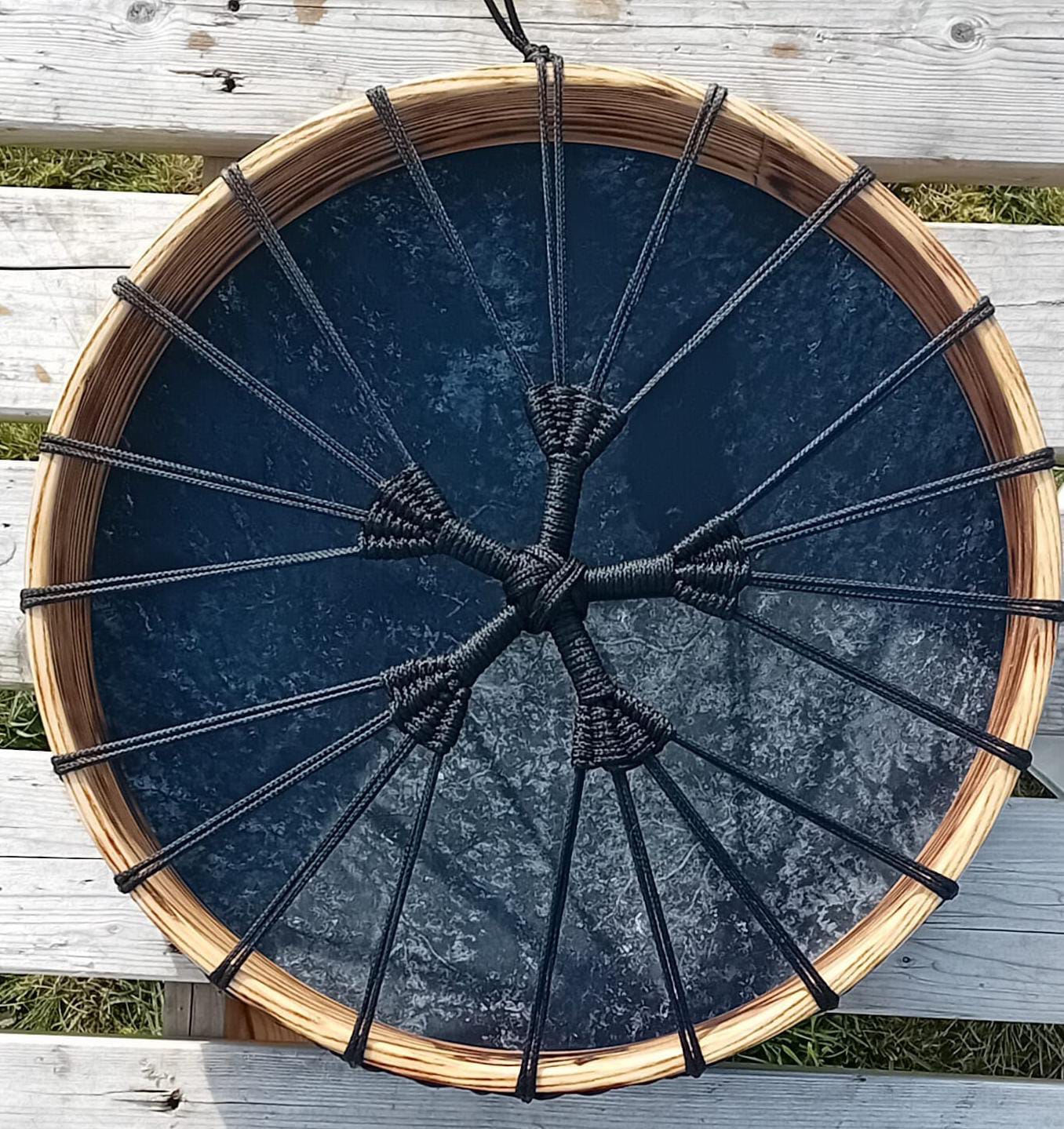 Shadow Guardian — 16-inch" Shamanic Drum with Beater, Rattle and Drum bag