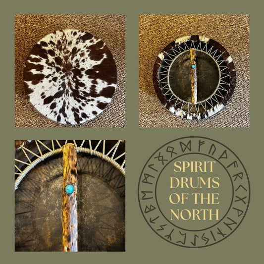🌿 THE WILD HEART 🌿 16" cow Hide Shamanic Drum.
