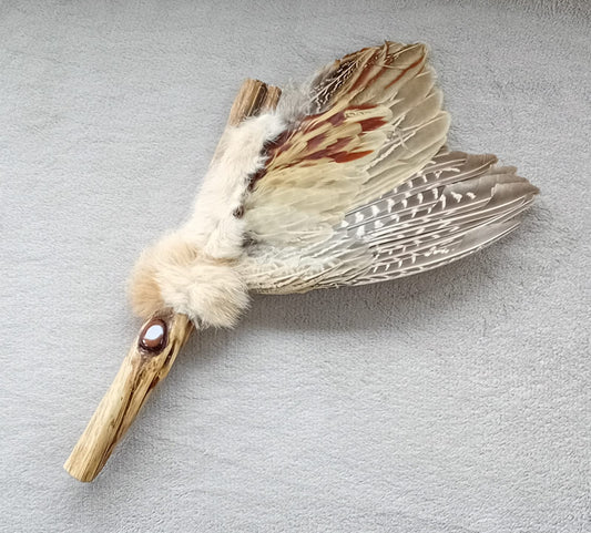 Spirit’s Wing Smudger — Pheasant, Tiger Eye & Copper Magic”