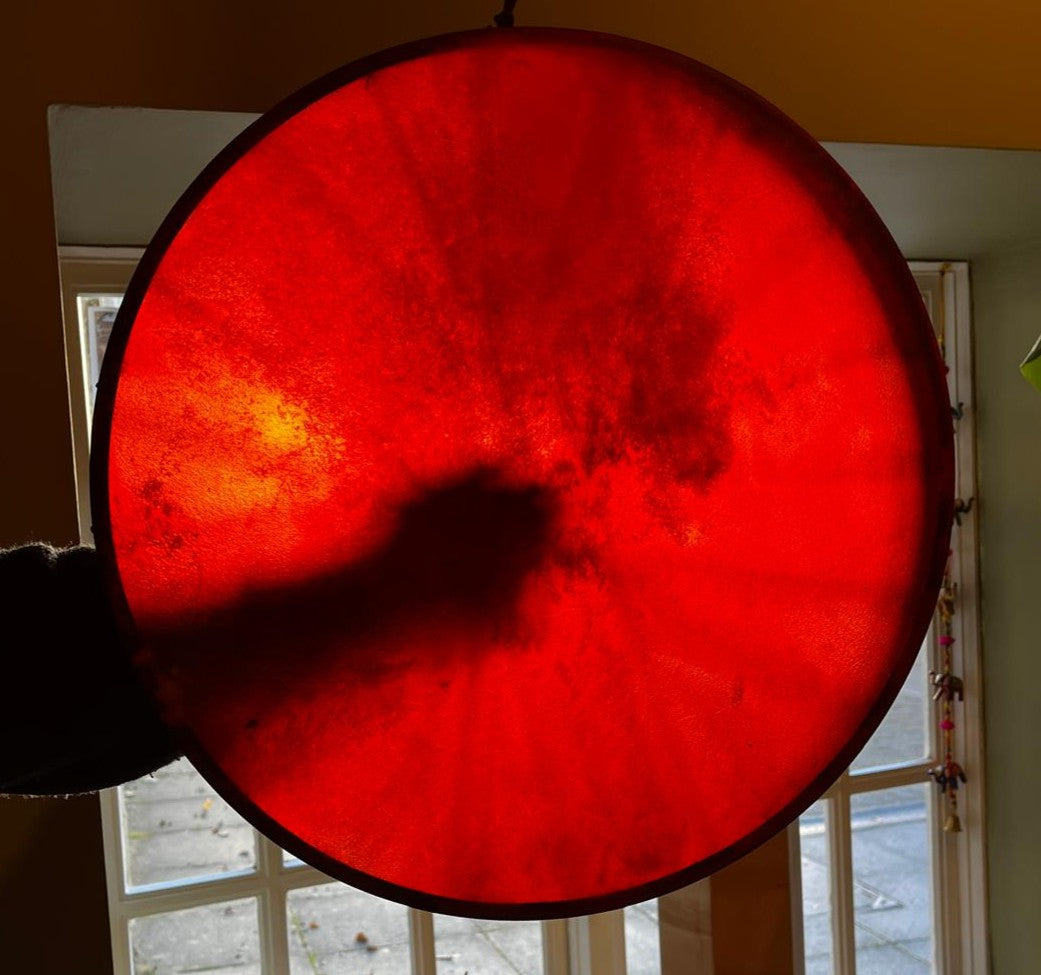 🔥 EMBERHEART 🔥 18" Buffalo Orange  Shamanic Drum
